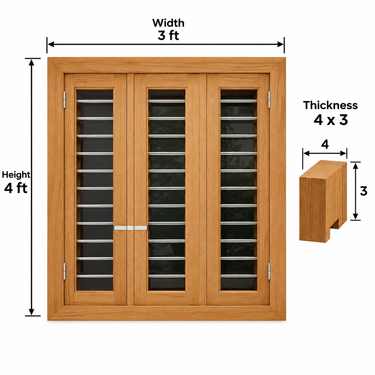 teak wood - (4x3)